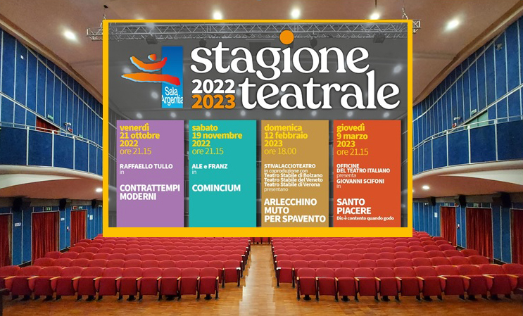 Stagione teatrale 2022-2022 in Sala Argentia